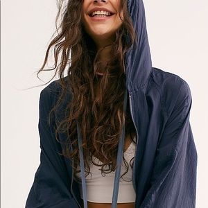 FREE PEOPLE Callie Poncho Navy Ink